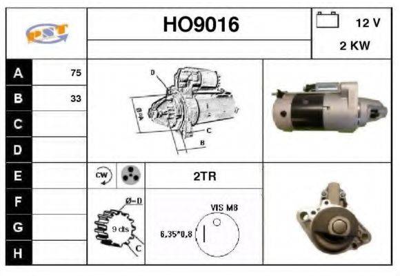 SNRA HO9016 Стартер