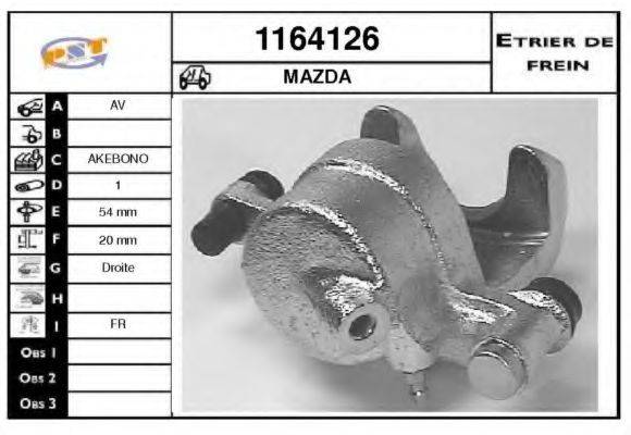MAZDA HA6733980A Гальмівний супорт