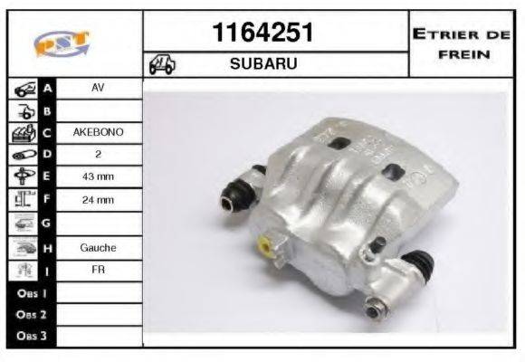 SNRA 1164251 Гальмівний супорт