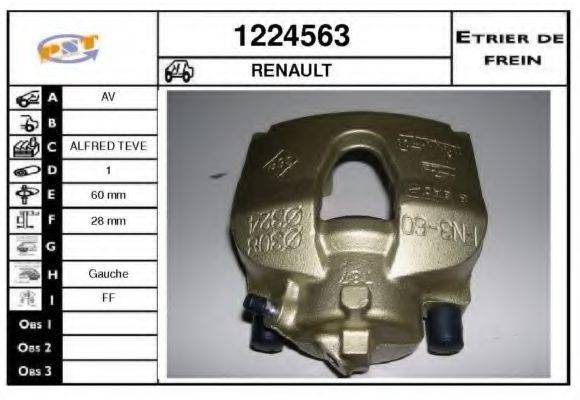 SNRA 1224563 Гальмівний супорт