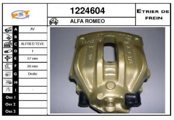 SNRA 1224604 Гальмівний супорт