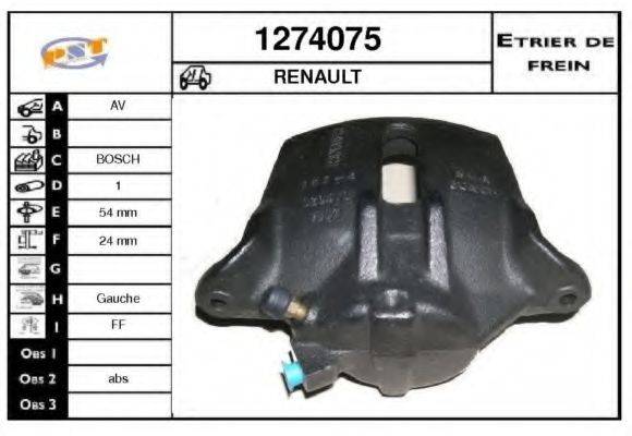 SNRA 1274075 Гальмівний супорт