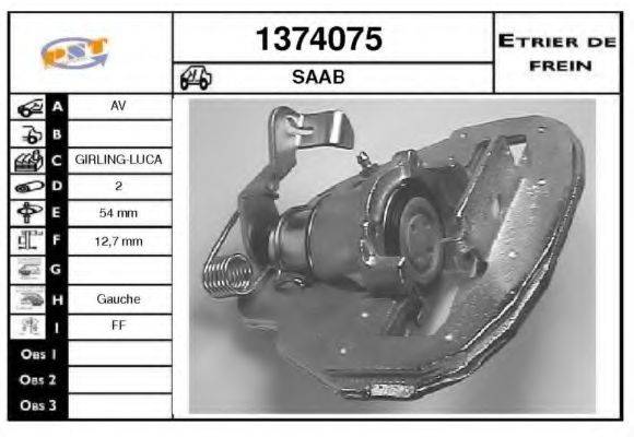 SNRA 1374075 Гальмівний супорт