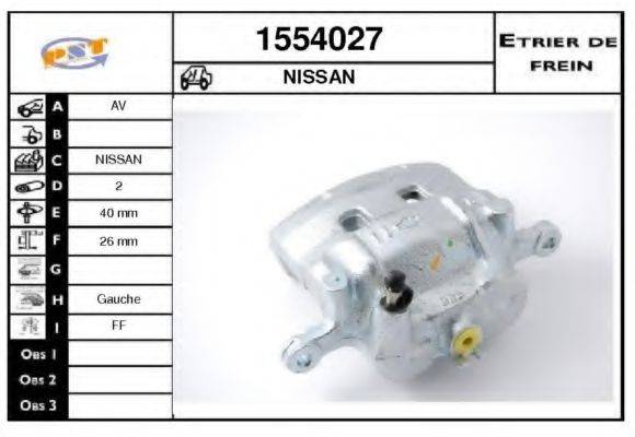 SNRA 1554027 Гальмівний супорт