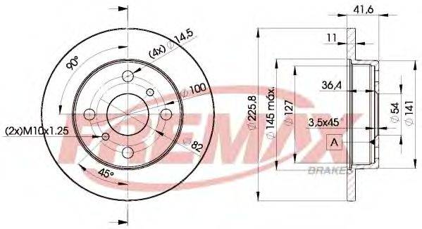 FREMAX BD1006 гальмівний диск