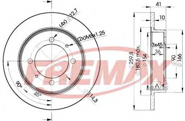 FREMAX BD2940 гальмівний диск