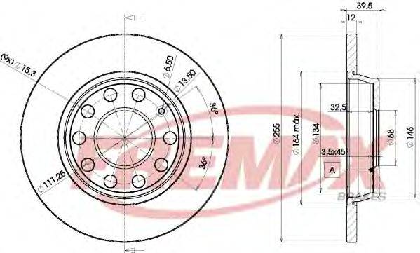 FREMAX BD5309 гальмівний диск