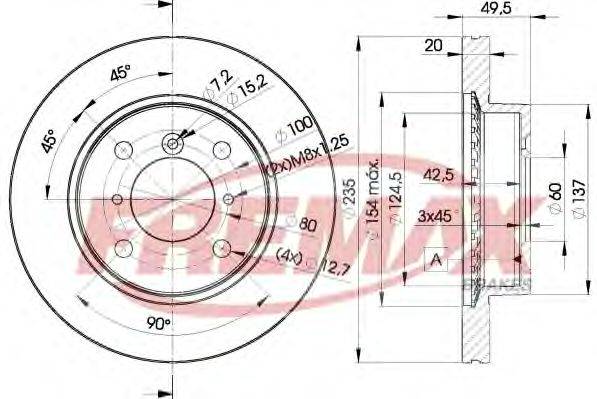 FREMAX BD6101 гальмівний диск