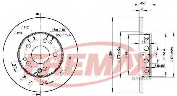 FREMAX BD7210 гальмівний диск