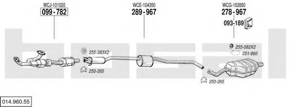 BOSAL 01496055 Система випуску ОГ