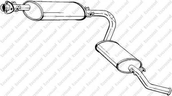 BOSAL 283413 Глушник вихлопних газів кінцевий