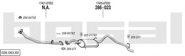 BOSAL 02806382 Система випуску ОГ