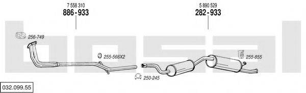 BOSAL 03209955 Система випуску ОГ