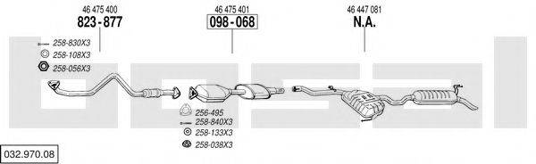 BOSAL 03297008 Система випуску ОГ