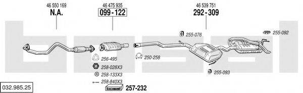 BOSAL 03298525 Система випуску ОГ