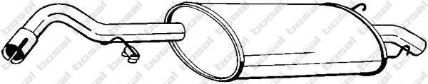 BOSAL 154129 Глушник вихлопних газів кінцевий