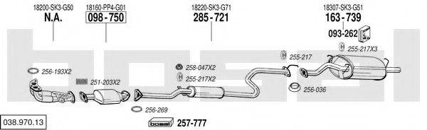 BOSAL 03897013 Система випуску ОГ