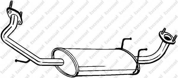 BOSAL 281357 Середній глушник вихлопних газів