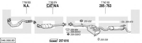 BOSAL 04606880 Система випуску ОГ