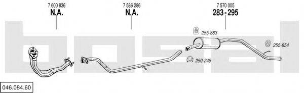 BOSAL 04608460 Система випуску ОГ