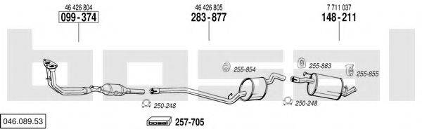 BOSAL 04608953 Система випуску ОГ