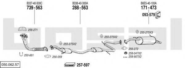 BOSAL 05006257 Система випуску ОГ