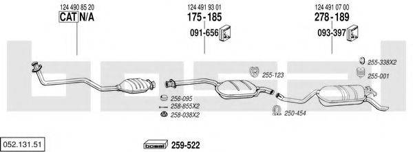 BOSAL 05213151 Система випуску ОГ