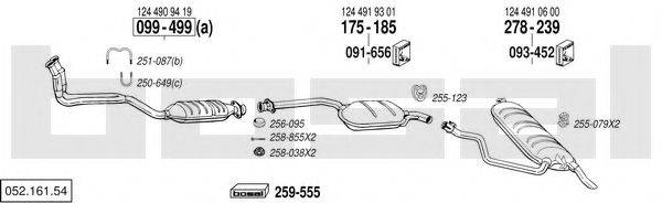 BOSAL 05216154 Система випуску ОГ