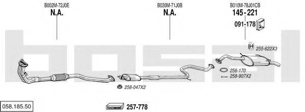 BOSAL 05818550 Система випуску ОГ