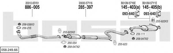 BOSAL 05824966 Система випуску ОГ