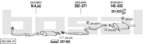 BOSAL 05826915 Система випуску ОГ