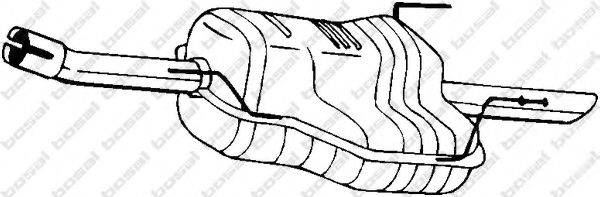 BOSAL 185485 Глушник вихлопних газів кінцевий