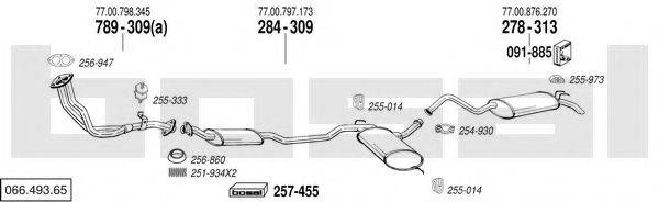 BOSAL 06649365 Система випуску ОГ