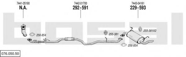 BOSAL 07605050 Система випуску ОГ