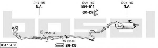 BOSAL 08416450 Система випуску ОГ