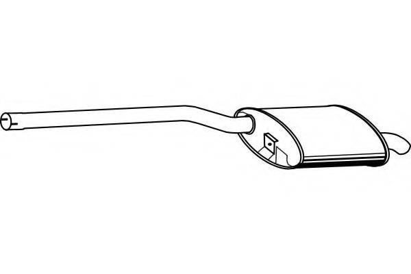 FENNO P1471 Глушник вихлопних газів кінцевий