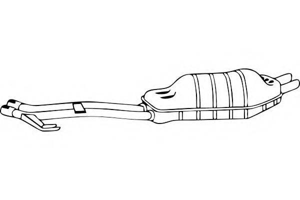 FENNO P1473 Глушник вихлопних газів кінцевий