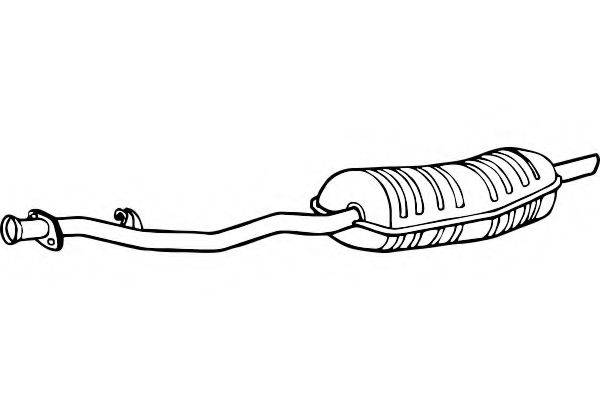 FENNO P1562 Глушник вихлопних газів кінцевий