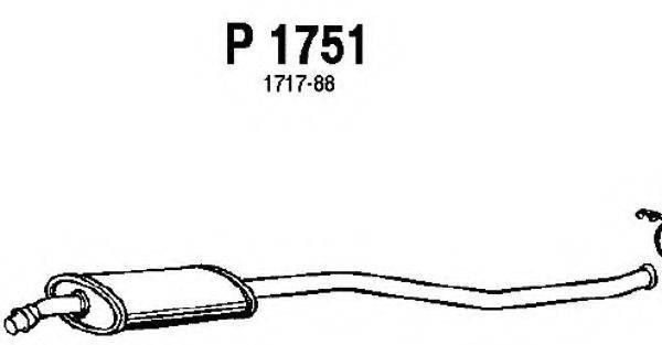 FENNO P1751 Середній глушник вихлопних газів