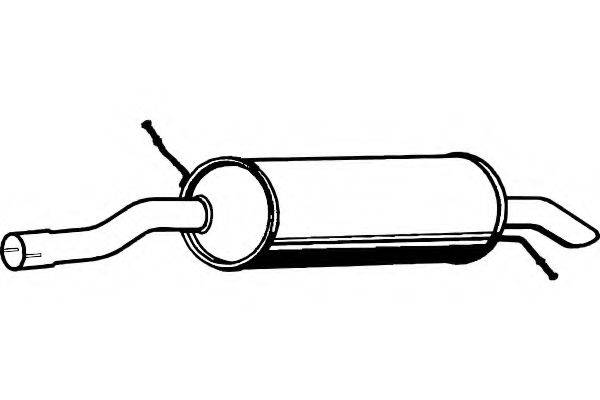 FENNO P1837 Глушник вихлопних газів кінцевий