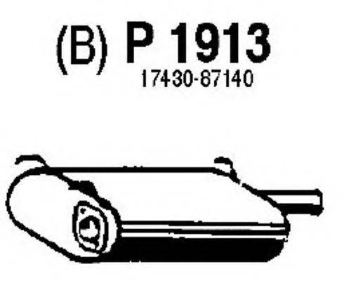 FENNO P1913 Глушник вихлопних газів кінцевий