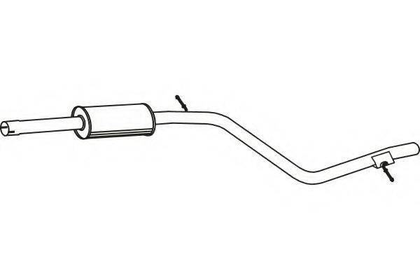 FENNO P1931 Середній глушник вихлопних газів