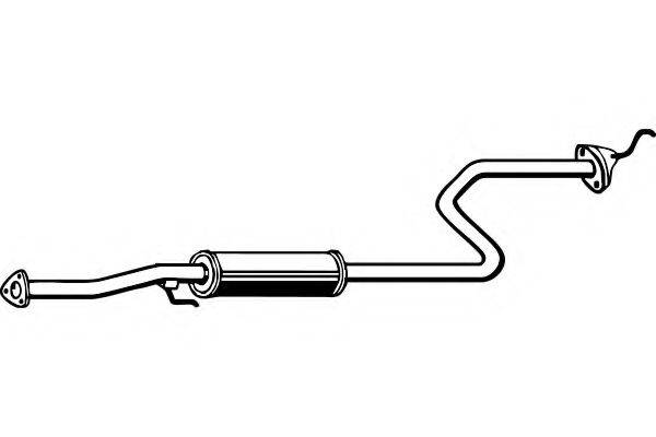 FENNO P2724 Середній глушник вихлопних газів