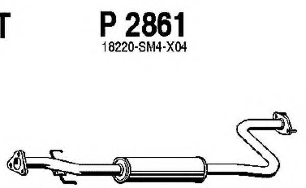 FENNO P2861 Середній глушник вихлопних газів