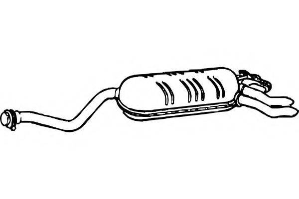 FENNO P3630 Глушник вихлопних газів кінцевий