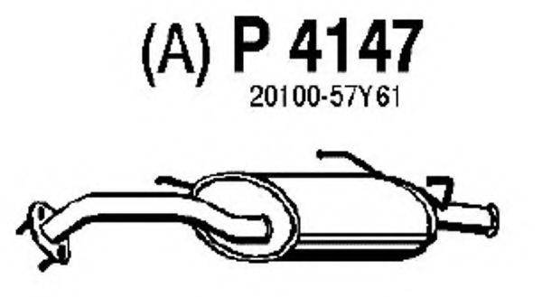 FENNO P4147 Глушник вихлопних газів кінцевий