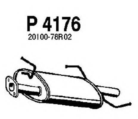 FENNO P4176 Глушник вихлопних газів кінцевий