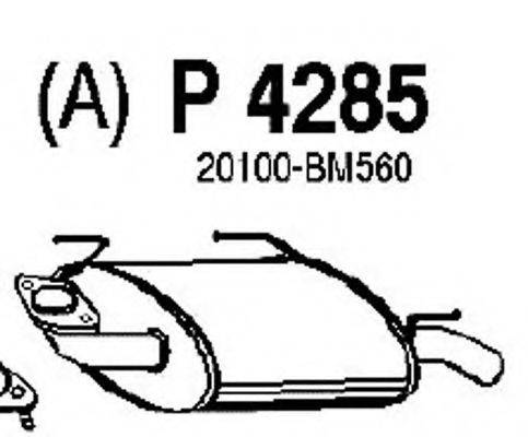 FENNO P4285 Глушник вихлопних газів кінцевий