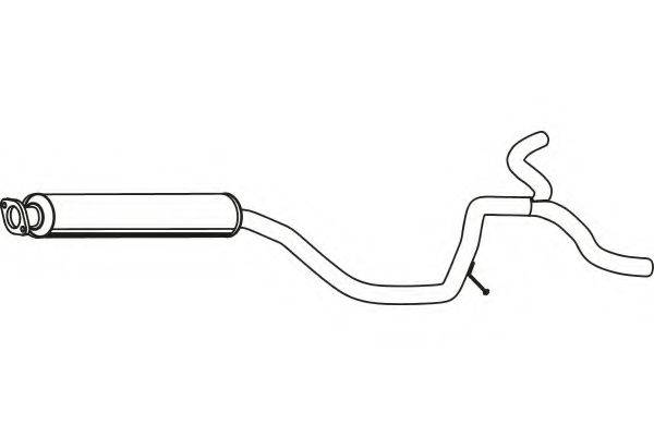 FENNO P43045 Середній глушник вихлопних газів