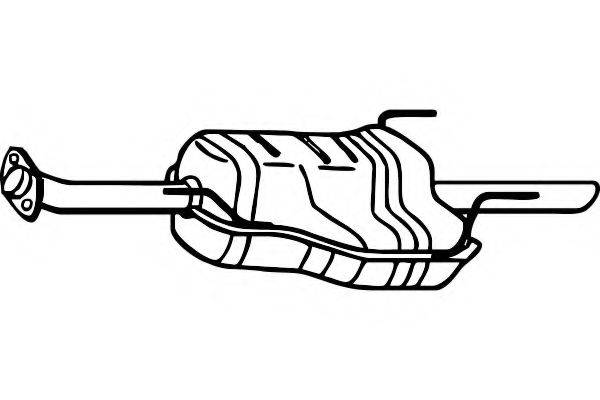 FENNO P4493 Глушник вихлопних газів кінцевий